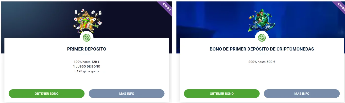 20Bet Casino bonos de primer depósito y depósito con criptomonedas